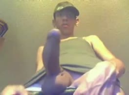 latino-cammo hat undies big dick jerk